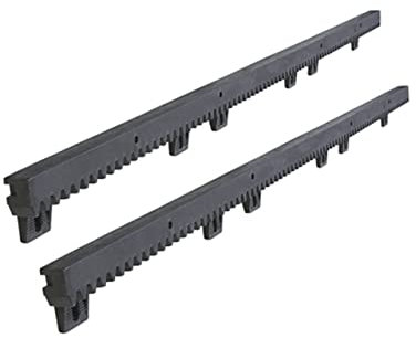 ALEKO 2NGRACK33 - Cremagliere per aprire cancelli scorrevoli per vialetti, in nylon, per operatore, set da 2 pezzi, totale 2 m, 2NGRACK33