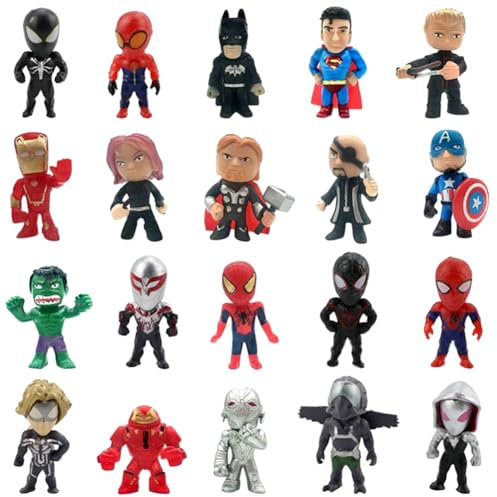 Cake Topper, 20 Stück Mini Figuren Set Geburtstags Dekoration Figuren Kuchen Deko Geburtstag Kuchen Dekoration für Kinder Geburtstag Party Dekoration