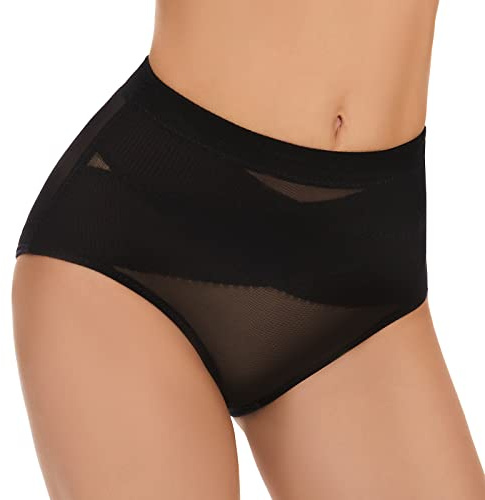 SIMIYA Damen Shapewear Unterhose Bauchweg Miederhose Niedrige Taille Unterwäsche Bauchkontrolle Miederpant weicher und bequemer Body Shaper für Frauen(Schwarz, S)