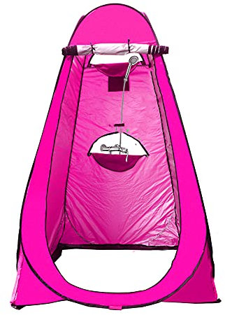 RajoNN Zelt Tragbares Pop-up-Duschzelt für den Außenbereich, Camping-Toilettenzelt, wasserdicht, regenfest, Winddicht, Strandzelt, Camping, Strand und Wandern, Toilette und Umkleideraum