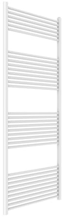 Kiamami Valentina - Termoarredo per il bagno 75x180 in acciaio bianco