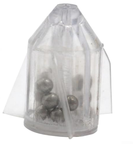 PVC-Angelköder, Rassel, Geräuschmacher, Perlen, Rasseln zum Anlocken von Barsch, für Hecht, Barsch, Forelle, Lachs, zufällige Farbe, 24 mm, 10 Stück