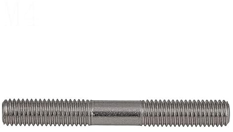 TULDYS M6 M8 M10 M12 Doppelkopf-Gewindestange 316 Edelstahl Stehbolzen Schraubenstange Zahnstange Doppelkopfschraube (Size : 110mm, Color : M12-1PCS)