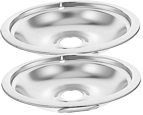 CORHAD 2pcs Electric Burner Covers Replacement Drip Pans for Stove Top Grill Bbq Kitchen Use