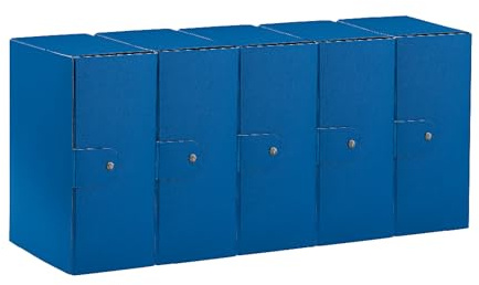 Esselte C35 EUROBOX 25 x 35 cm, rygg 15 cm, blå, 5-pack, 390335050