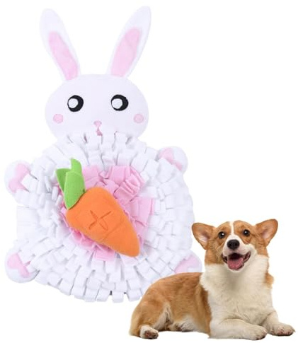 Hund Schnüffelteppich Schnüffelpad Kaninchenform Futtermatte Quietschende Reduziert Haustier Langeweile Hund Meerschweinchen Indoor Hund Rutschfest Sound Toys Haustier Bereicherung Teppich für