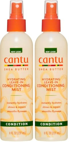 Cantu Shea Butter Hydrating Leave-In Conditioning Mist, 237 ml (Packung mit 2)