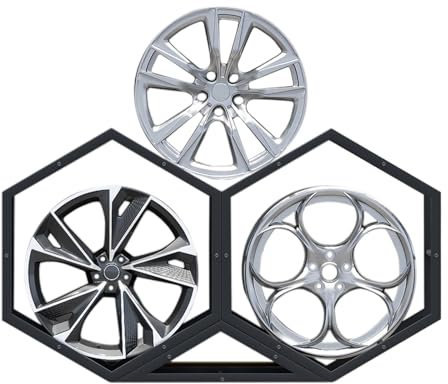 Reifenständer reifenregal Reifengestell Kommerzieller Felgen /Reifen Ständer, Bodenstehender Autoreifenhalter Für Garage, Messe Und Autowerkstatt, Stapelbarer Autoradständer Reifenbasis((2+1) Rim Rack