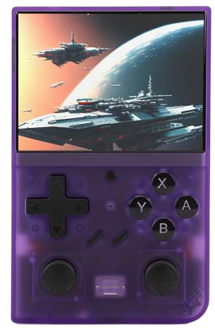Consola de Juegos Portátil de 64 GB, Consolas de Juegos Retro con Pantalla IPS de 3,5 Pulgadas, Consola de Juegos Portátil con Batería de 3000 MAh Compatible con 10 Emuladores