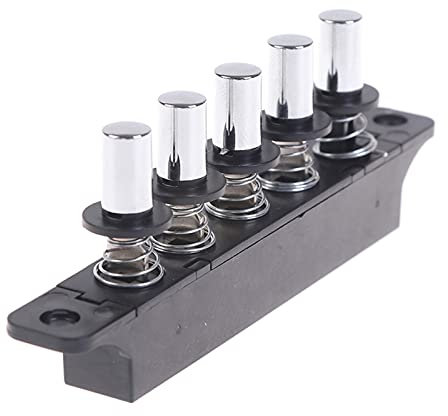 Power Switch Button 1pcs Five-Position Plug-in Button Switch for Range Hood Five-Position Silver Switch Switch