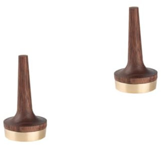 Holibanna 2stücke Solid Wood Holder Aus Walnussholz Und Eleganter Schmuckständer Für Ringe Tragbares Design Für Jede Gelegenheit Für Frauen Und Mädchen