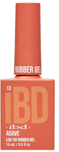 IBD Rubber Gel - Agave - 15 ml - Made in USA - Premium Nail Polish for Durable Manicure and Smooth Nails - LED/UV Varnish