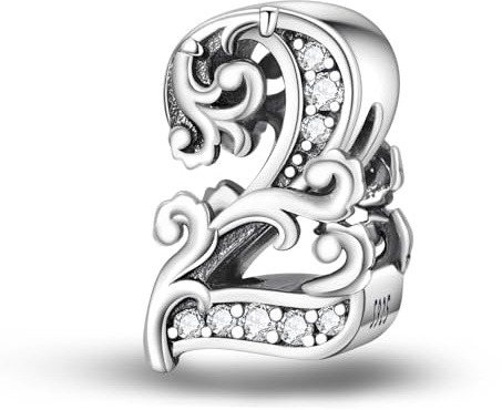 Jokmeo Charms lettres A-Z en argent 925, compatibles avec les bracelets et colliers Pandora, accessoires de mode pour femme.ZM789