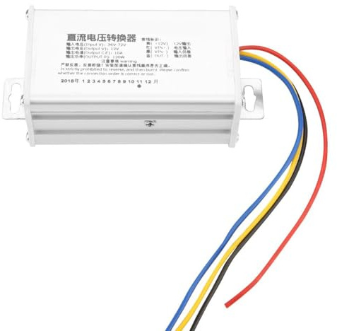TICFOX Convertidor Reductor DC 36V 72V a 12V, 10A 120W Módulo de alimentación Reductor Transformador Convertidor Módulo regulador Transformador de tensión para Scooters eléctricos, bocinas, LED