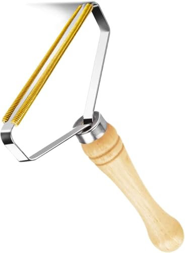 TIMIDAILY Levapelucchi pelucchi portatile,Raschietto per e tappeti,Spazzole A Rullo Manuali Levapelucchi,Elimina pelucchiper vestiti-Strumento a 2 lame Lato per abiti e Famiglia di Animali Domestici