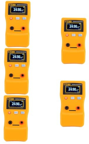 Veemoon 5pcs Digital Capacitor Tester Portable Auto Ranging Digital Capacitor Measurement Tool for Electronics User Friendly Design for Professionals and Hobbyists Compact Easy to Use