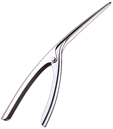 Outil de Décorticage pour Crevettes et Écrevisses en Acier Inoxydable | Ouverture Facile, Écaillage sans Écrasement, Usage Multiple, Argenté, pour Crustacés et Gambas