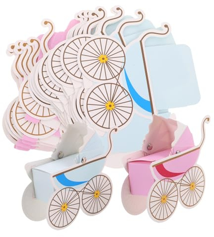 FOMIYES 20stücke Bonbonboxen in Kutschenform Geschenkschachteln Aus Papier Für Süßigkeiten Und Kekse Partyzubehör Für Geburtstagsfeiern Und Babypartys