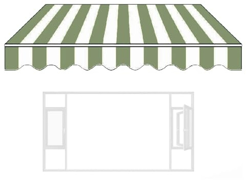 Tessuto di Ricambio per Tende da Sole da Giardino con Mantovana (Solo Tessuto), Tende da Sole Per Balconi Protezione Solare, Tendone Parasole in Tela Per Patio Esterno Da Giard(White,6.5x5ft/200x150cm