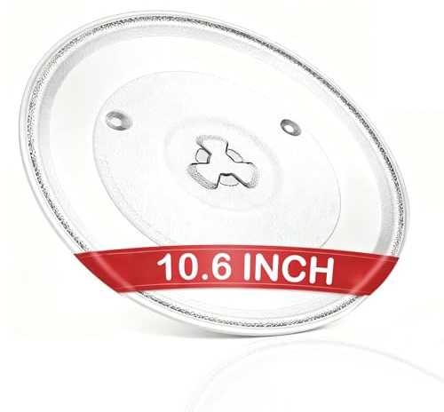 Uhuida 10.6 Microwave Glass Turntable Replacement, Clear Turntable