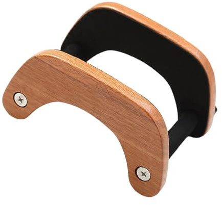 ZBIianxer Platzsparender Holzboden Gitarrenständer mit rutschfestem Design, einfache, Aufbewahrungsregal für Akustikinstrumente, Akustikgitarrenständer