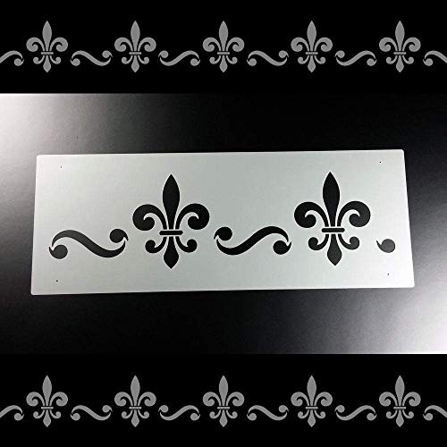 Schablone Bordüre Fleur de Lys Volute B2B14