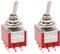 Heschen Interruptor de palanca miniatura MTS-303 ON-OFF-ON 3PDT 9 pines, 2A 250V, 6A 125V, paquete de 2