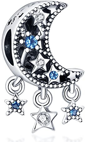 HappyStar beads charms,passt Charms Armbänder Halskette Europäischen Schmuck ，Bead Charms für Damen,925 Sterling Silber Dangle Anhänger
