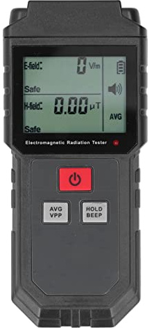 Tester für Elektromagnetische Strahlung, Tragbarer Detektor für Elektromagnetische Strahlung, Hochempfindliches Magnetfeld-EMF-Messgerät für das Home Office, Messgeräte