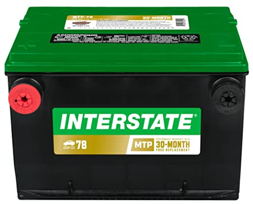 Interstate Batteries Group 78 Car Battery Replacement (MTP-78) 12V, 800 CCA, 30 Month Warranty, Replacement Automotive Battery for Cars, Trucks, SUVs, Cargo Vans