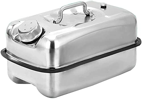 Bidón de gasolina de Metálico Recipientes gasoli Latas de gasolina Lata de gasolina de metal de 5L / 10L, tanque de combustible de gas de repuesto de acero inoxidable 304 for almacenamiento de combust