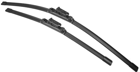 X AUTOHAUX 2pcs 26+19 Silicone Front Windshield Wiper Blade for Volvo C70 2006-2010 for Volvo V40 2012-2019 Windscreen Wiper OE Replacement Set All-Seasons Top-Lock/Push Button