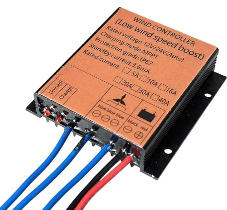 100W-1000W Controlador De Carga De Turbina Eólica De 12V/24V 48V,Batería Regulador De Prueba De Agua IP67 Controlador Impermeable para Un Pequeño Generador De Molinos De Viento (48, Voltios)