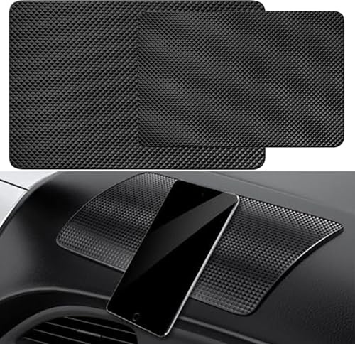 Antirutschmatte Auto,2 PCS Auto Armaturenbrett Matte Silikon Antirutschmatte Auto Universal Antirutschmatte Auto Wiederverwendbar Antirutschmatte für Handy Sonnenbrille Schlüssel