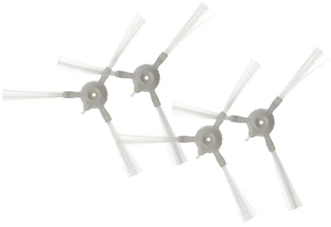 vhbw 4x Seitenbürste kompatibel mit 360 S6 Saugroboter - Reinigungsbürsten Set, weiß