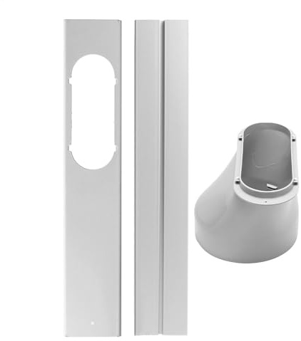 Arroopu Kit de ventilación portátil para ventana de aire acondicionado, placa de sellado de ventana con adaptador de ventana de aire acondicionado, sello de ventana deslizante para aire acondicionado