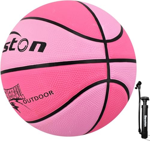 Senston Basketball Größe 6 Basketbälle mit Pumpe für Damen