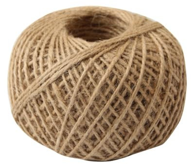 Hrlace Jutegarn Jute-Schnur Starkes Kordelband Paketschnur Bindegarn zum Geschenk verpacken Dekoration Natur Hanfseil Bastelschnur Dekokordel für DIY Basteln Garten Pflanzen Bilder 2mmx30m