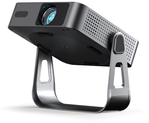 Videoprojecteur 4k, [App Officiellement Certifiée & Ultra-Fin] VOPLLS 28000 Lumens Auto Focus/Keystone Mini Projecteur Video, FHD 1080P Retroprojecteur Portable WiFi Bluetooth/Home Cinéma/Phone