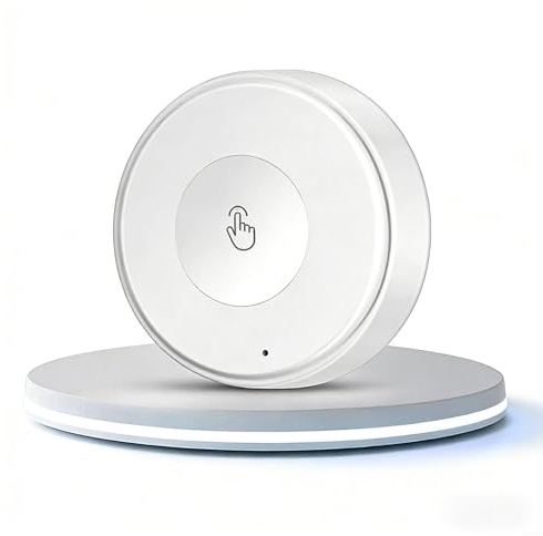 Für Zigbee Wireless Switch, für Tuya Push Button Wireless Smart Scene Switch Controller Automatisierung Szenario Verknüpfung, drei Szenenmodi (weiß)