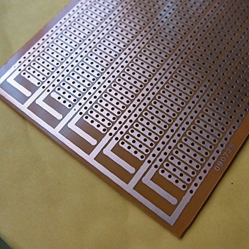 5 st/parti 8,5 x 20 cm 4 foghål universell Stripboard Veroboard vero pcb en sida platta 2,54 mm breadboard kretskort Prototyp