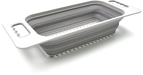 SAMMART Over The Sink Sieb, rechteckig, Grau