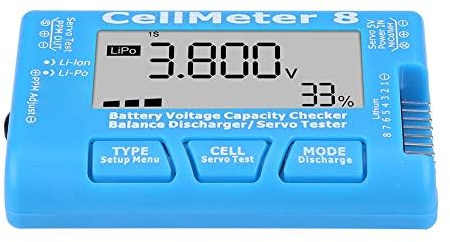 Digitaler Batterietester, Präzise Kapazität und Spannung Messung, LiPo LiFe Li-Ion Akkutester, für RC Modelle, Elektronik Geräte, Hochleistungswerkzeuge