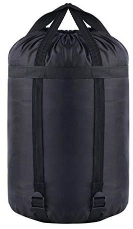 Gemini_mall® Compression Sack, Waterproof Compression Stuff Sack for Clothing, Duvets, Sleeping Bag, Pillows, Curtains, Traveling, Outdoor Camping (Black, Small)