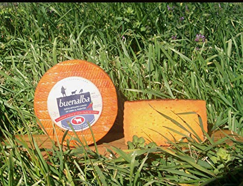 QUESO ARTESANO DE CABRA Y OVEJA AL PIMENTÓN. QUESO NARANJA (GRANDE 3KG)