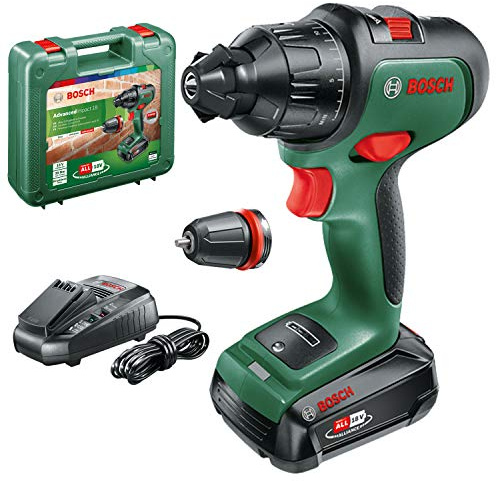Bosch Cordless Combi Drill AdvancedImpact 18 (1x Battery, 18 Volt System, in Carrying Case)