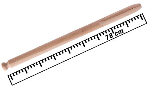 Tagliapasta Rodillo de madera de 78 cm de largo y 4,6 cm de diámetro | Rodillo de madera profesional para extender la pasta fresca | Fabricado en Italia de calidad
