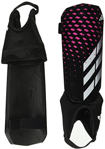 adidas Unisex-Child Soft Ground Match Predator Shin Guards, Black/White/White, Small