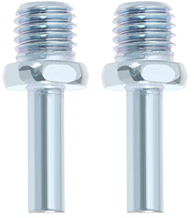 VGOL 2PCS Adattatore Per Trapano Filettatura M14 A 8mm Adattatore Per Punte A Corona Con Gambo Tondo Per Accessori Di Ricambio Per Utensili Elettrici Per Trapano Lunghezza 45mm Argento