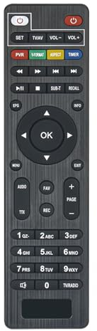 VINABTY Telecomando di ricambio compatibile con Dcolor decoder Digitale | Terrestre 2024 DVB-T2 Full HD Scart TV Stick
